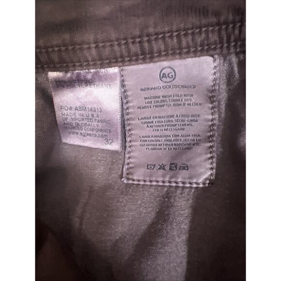 AG Adriano Goldschmied Dylan Men's 32x33 Slim Skinny Burgundy Corduroy Jeans - Picture 9 of 13